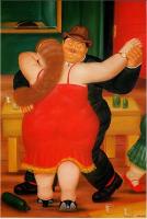 Botero, Fernando - Abstract oil painting.